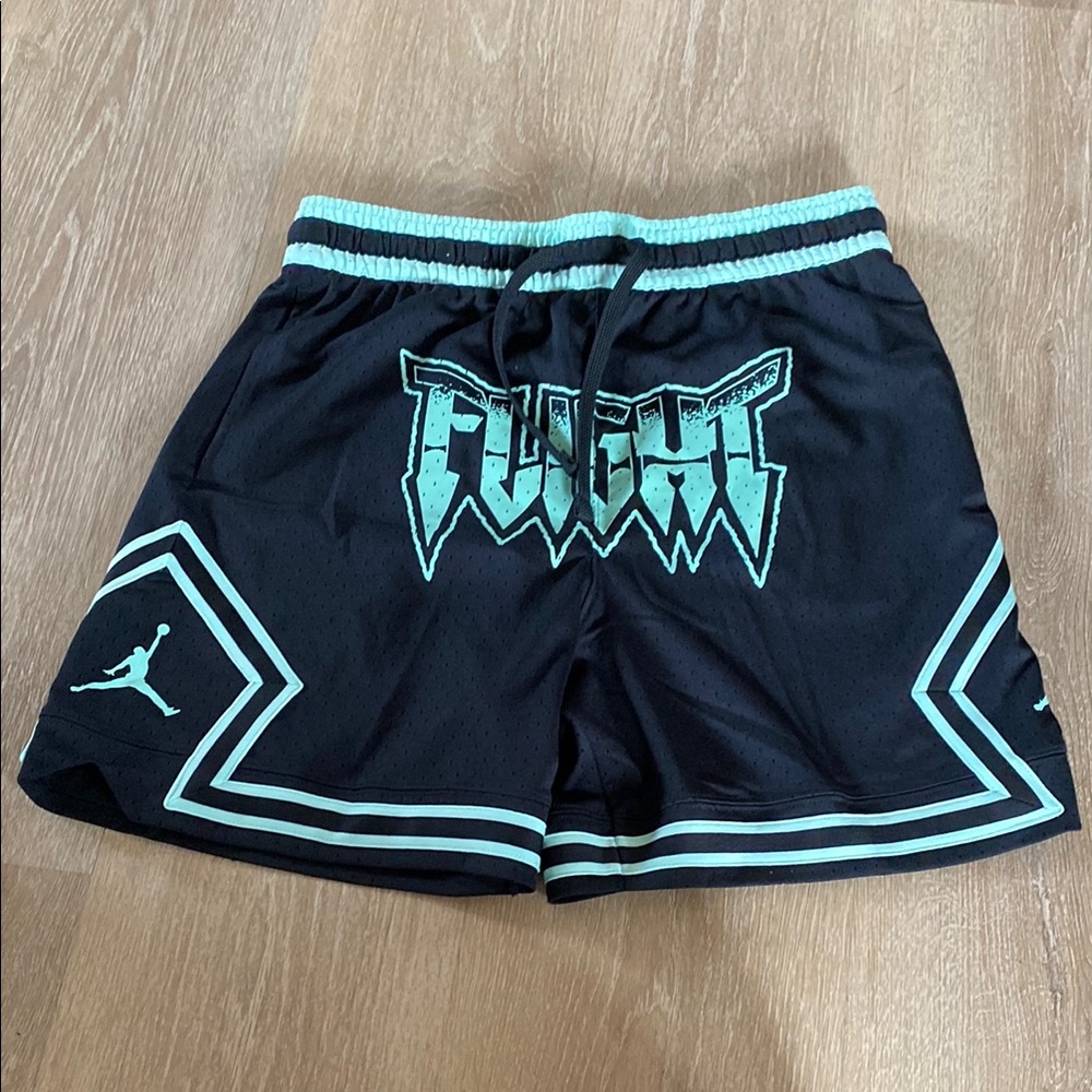 Jordan Black and Mint Athletic Shorts